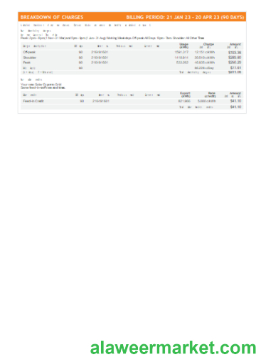 Origin utility business bill, page 3, SCR